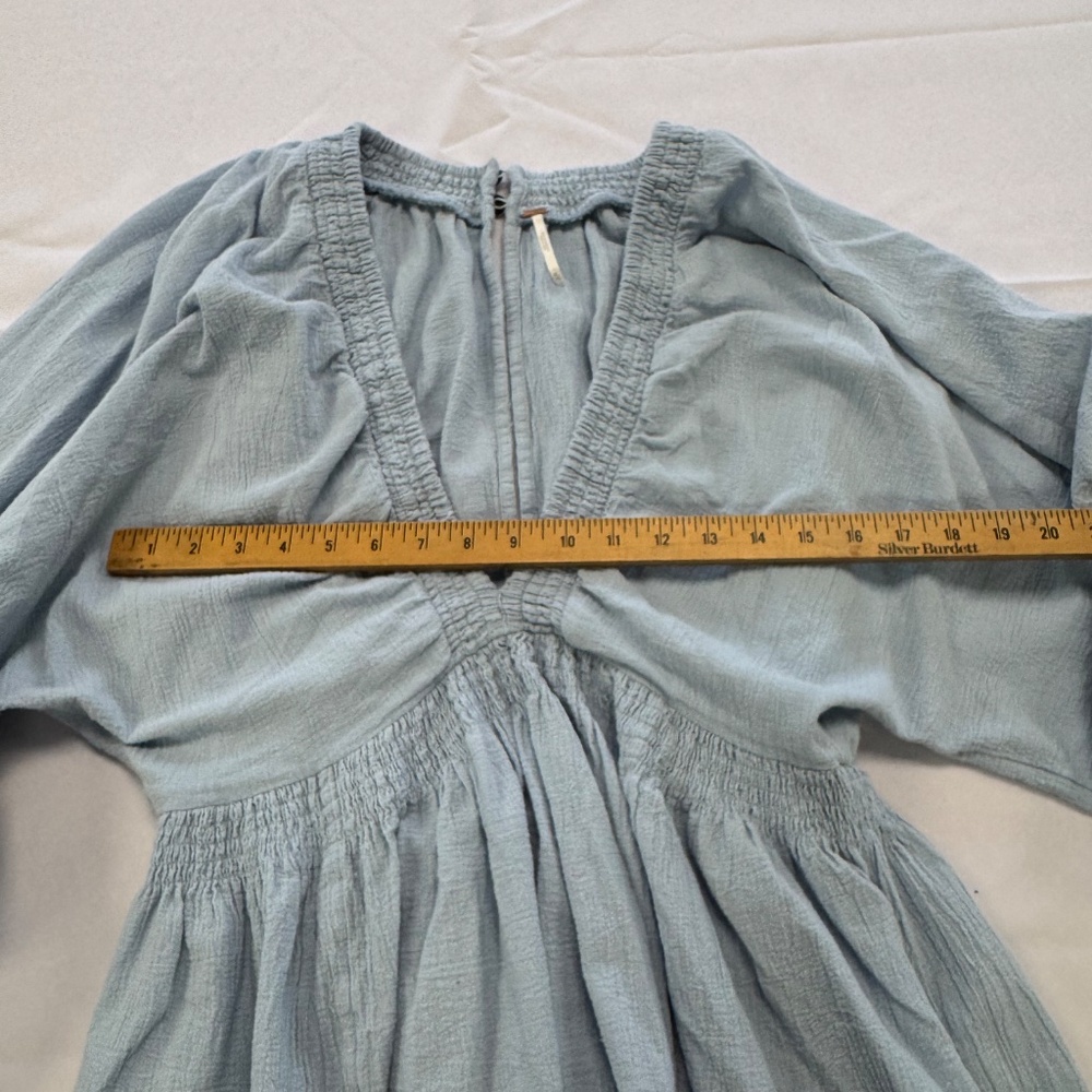 Free People For the Moment Mini Dress Blue Size XL - Picture 10 of 13